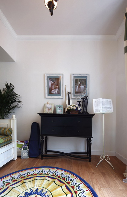 万亚广场客厅田园风格效果图复式162平方台州装修